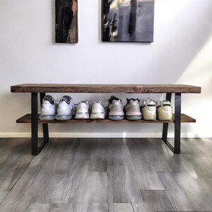 36 Inches Rustic Entryway Bench Modern Entryway Bench Bench Storage Shoe Organizer Entryway Bench Shoe Bench Wood Etsy