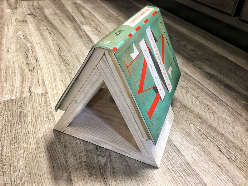 Nightstand Book Holder Book Stand Wood Bookmark Wooden Etsy