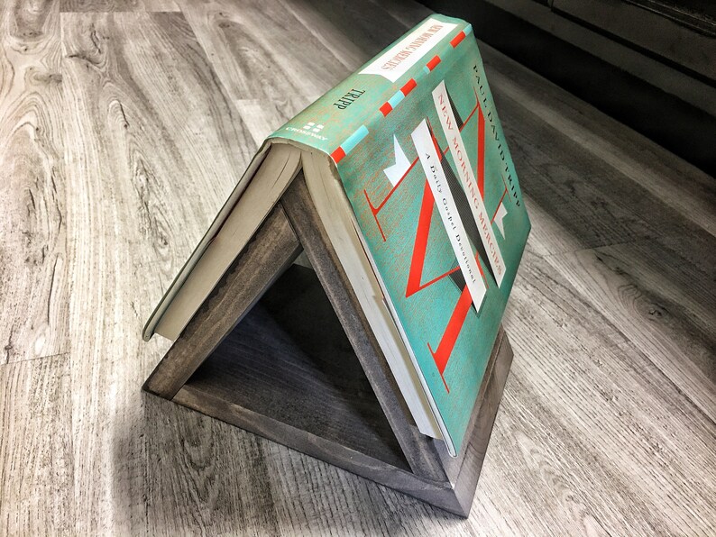 Nightstand Book Holder Book Stand Wood Bookmark Wooden Etsy