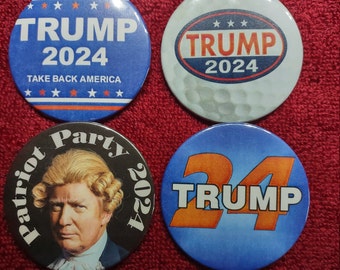 Donald Trump Photo Head Button 2020 badge2.25" metal pinback President 