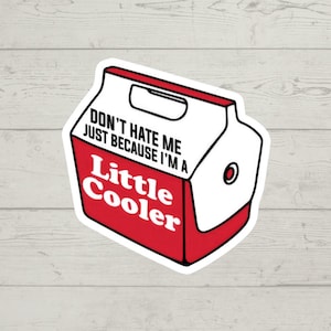 Don't Hate Me Just Because I'm A Little Cooler sticker waterproof glossy vinyl sticker cute gift tumbler laptop sticker decal water bottle