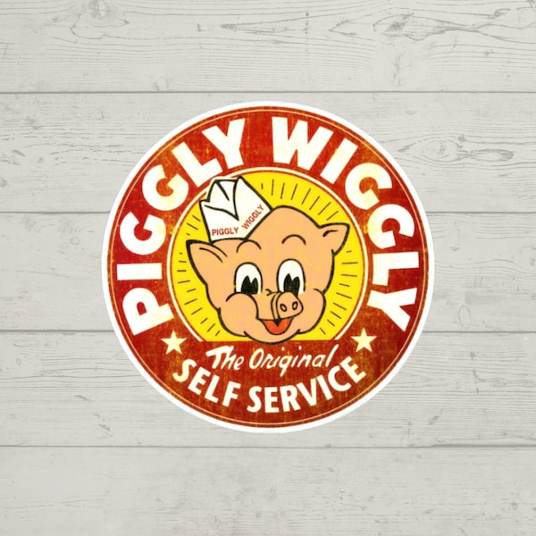 Piggly Wiggly sticker waterproof glossy vinyl sticker cute gift tumbler laptop sticker decal water bottle trending gift