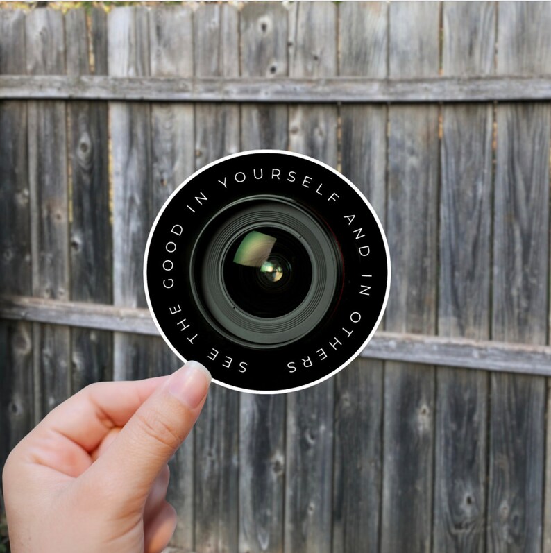 See the Good Camera Lens Sticker Colorful Waterproof Glossy Vinyl ...