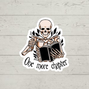 One more chapter sticker version 2 waterproof glossy vinyl sticker cute gift tumbler laptop sticker decal water bottle trending gift