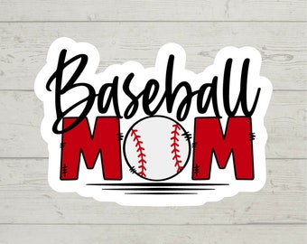 Baseball Mom sticker waterproof glossy vinyl sticker cute gift tumbler laptop sticker decal water bottle trending gift