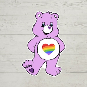 Adesivo orso orgoglio adesivo vinile lucido impermeabile regalo carino bicchiere adesivo portatile decalcomania bottiglia d'acqua regalo di tendenza