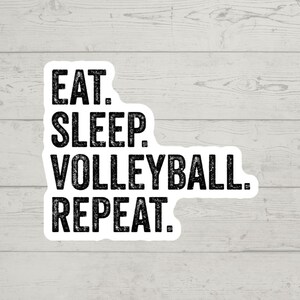 Volleyball sticker waterproof glossy vinyl sticker cute gift tumbler laptop sticker decal water bottle trending gift