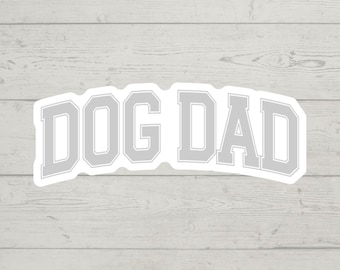 Adesivo de cachorro pai colorido à prova d'água brilhante vinil adesivo bonito presente copo laptop adesivo decalque garrafa de água tendência
