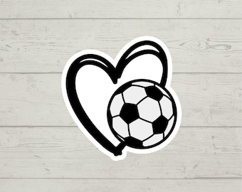 Pegatina de amor por el fútbol