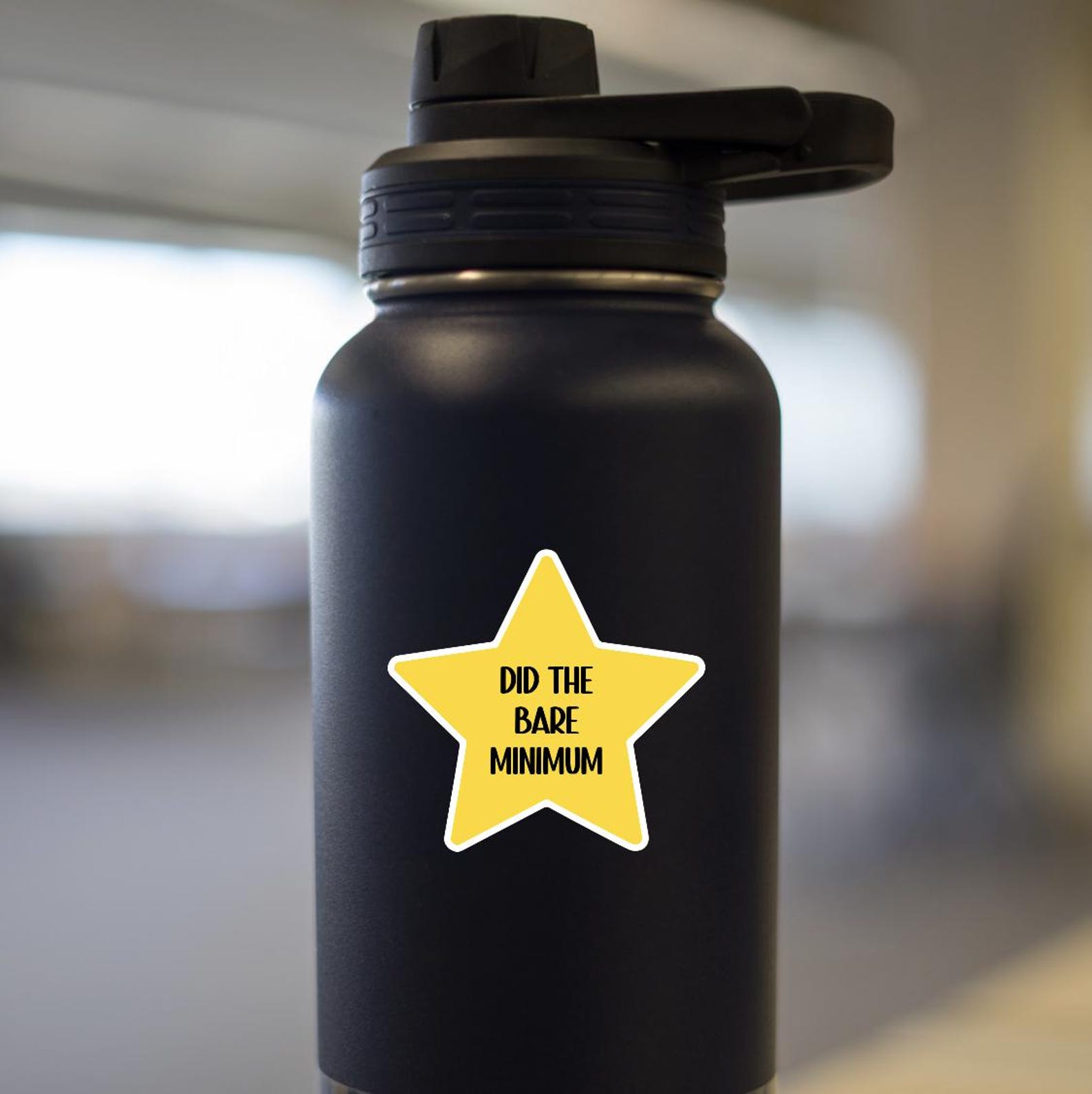 Did the Bare Minimum Gold Star Glossy Vinyl Sticker - Etsy