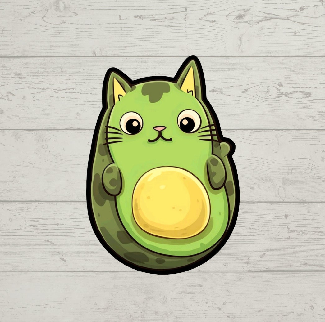 Avocato sticker waterproof glossy vinyl sticker cute gift tumbler laptop sticker decal water bottle trending gift