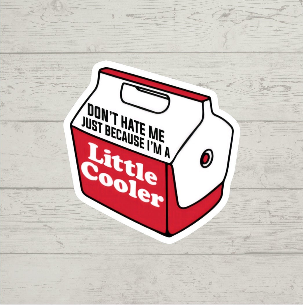Don't Hate Me Just Because I'm A Little Cooler sticker waterproof glossy vinyl sticker cute gift tumbler laptop sticker decal water bottle