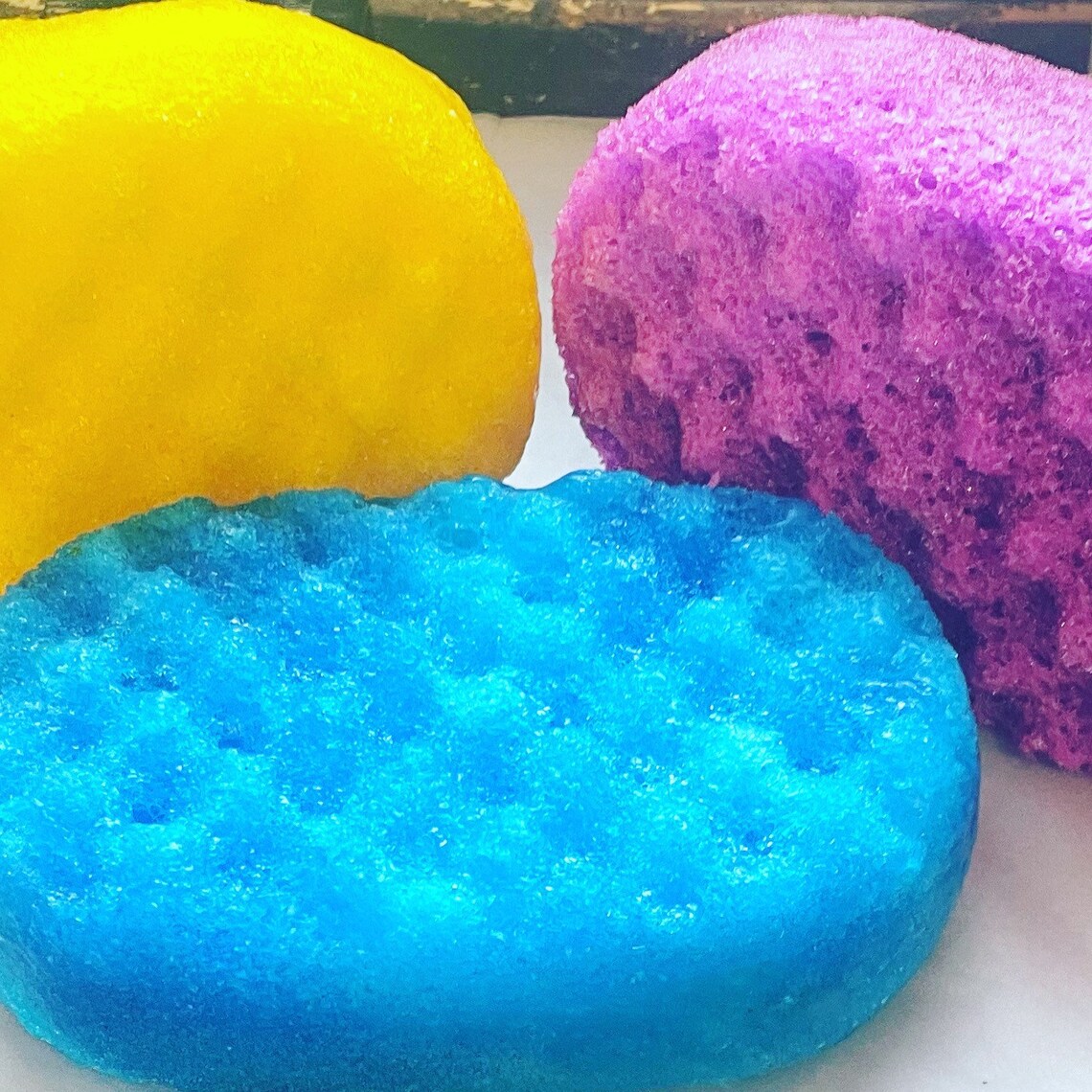Exfoliating Soap Sponges 2 for Seven Pound or 3 for 10 Pound Etsy UK
