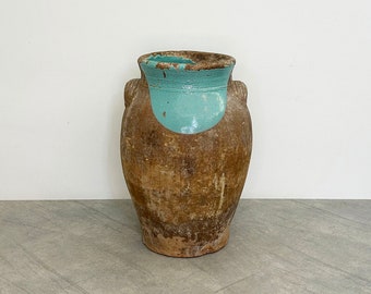 Antique Turquoise Glaze Confit Pot