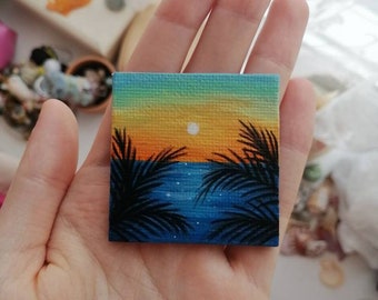 Mini Canvas Magnet - Etsy