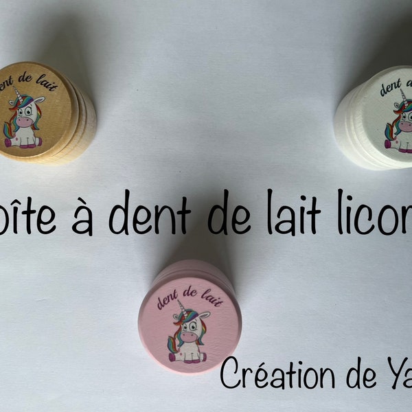 Boîtes à dent de lait Licorne