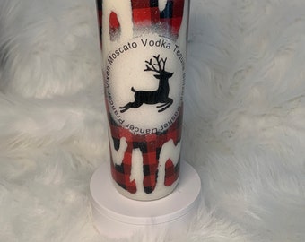 Christmas Holiday Reindeer 20oz Cup/Christmas Cheer Mug/Fun Holiday Tumbler