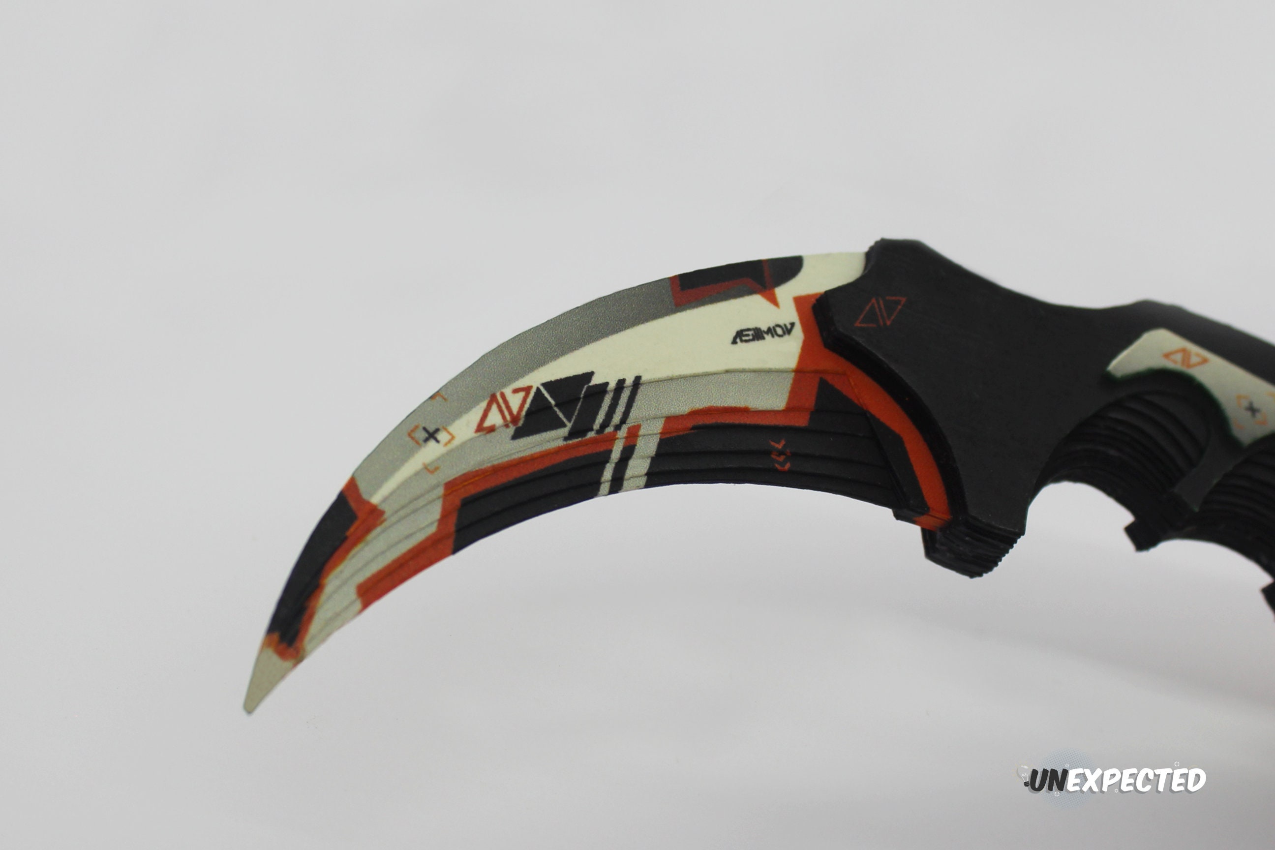 Karambit asiimov Skin Downloadable Template Etsy