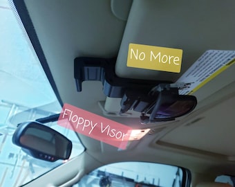 Floppy Visor Prevention - Sunglass Holder - (Digital File Only!!)
