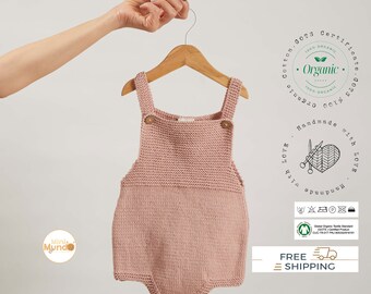 Body niemowlęce z dzianiny organicznej bawełny, ręcznie robione, bez podziału na płeć