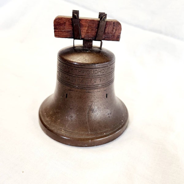 The Bankers S&C System Co Liberty Bell Bank - Vintage Liberty Bell Bank - Vintage Metal Bank