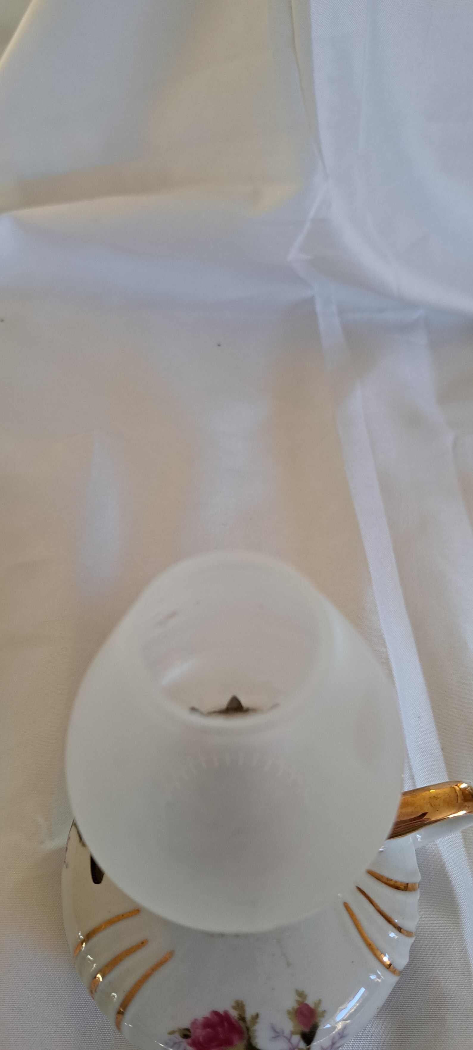 Vintage Small China Oil Lamp, Hand Painted With Pink Roses Etsy