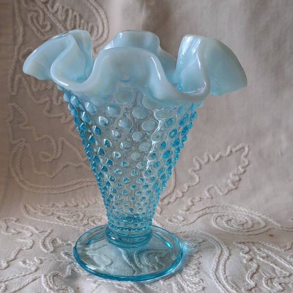 Fenton Small Hobnail Vase Etsy