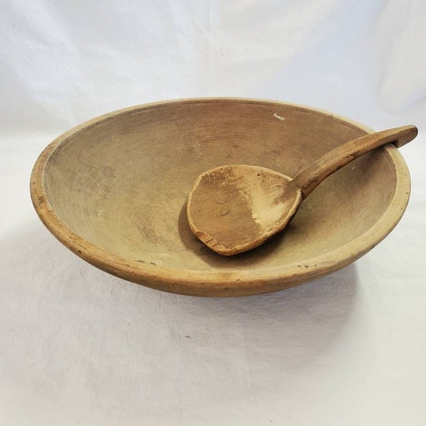 Antique Dough Bowl Etsy