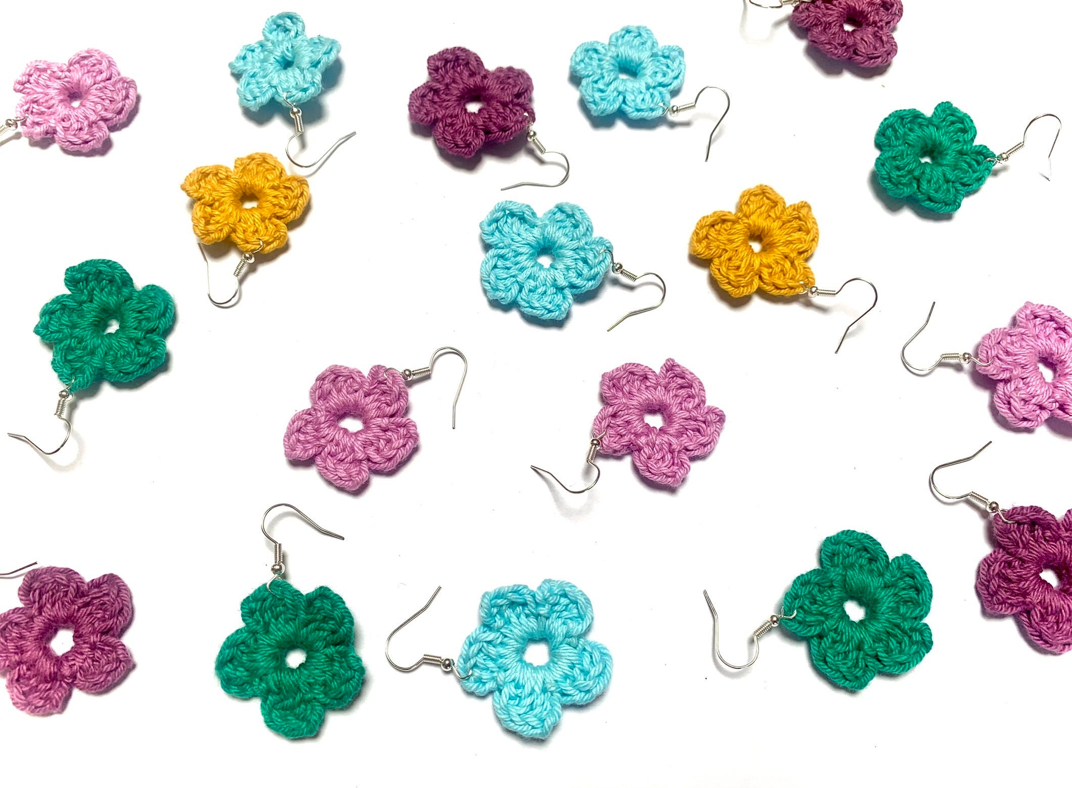 Crochet Floating Locket, Choose Color, Gift for Crocheter, Micro