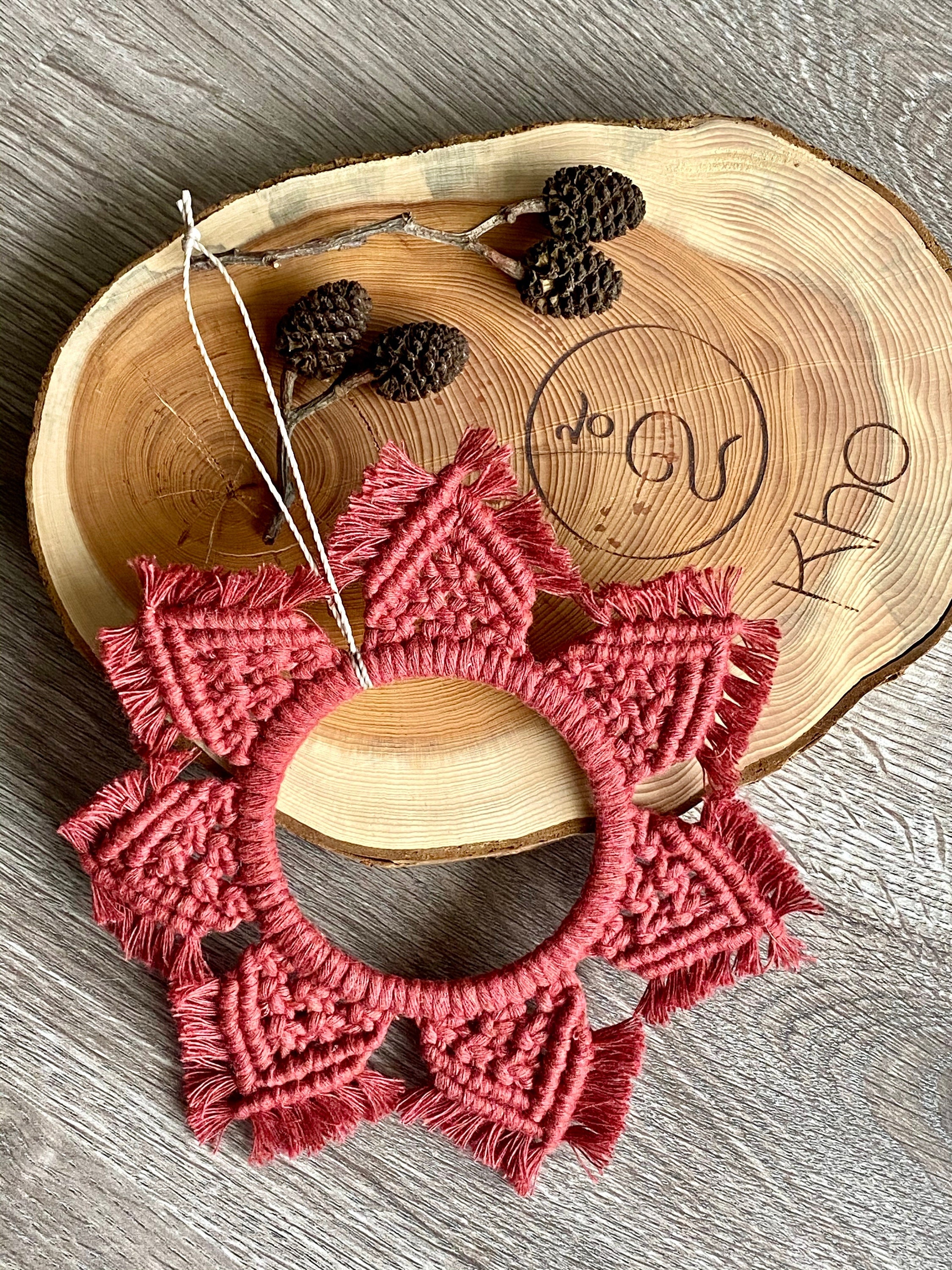 Décoration en Macramé, Coton Recyclé