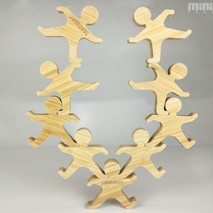 BALANCE GAME wood stacking, cnc cutting files, laser files, balance toy dxf cnc file, cnc wood game, balance toy cnc image 9