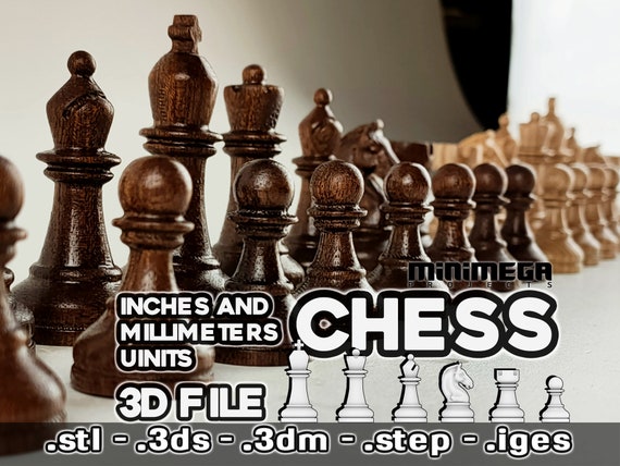 Monopolio Ganar control Artístico CHESS / Cnc Chess / 3d Chess / Chess File / Router Chess Set / - Etsy