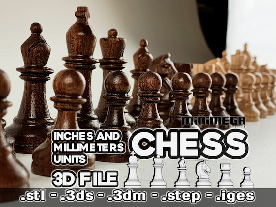 Monopolio Ganar control Artístico CHESS / Cnc Chess / 3d Chess / Chess File / Router Chess Set / - Etsy