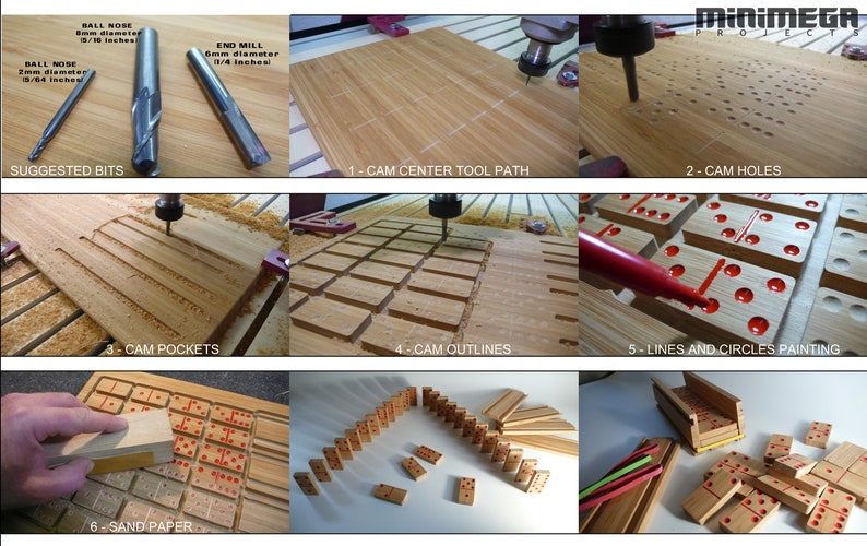 DOMINO - Wood Gameboard, Cnc Dominoes, Router File Domino, Laser File ...