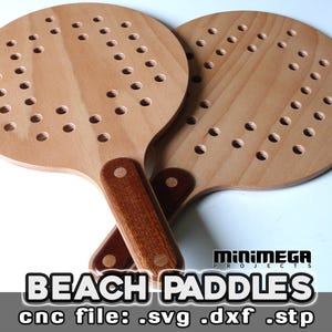 file cnc per racchette da spiaggia, file router, piani di costruzione per racchette da spiaggia, file cnc per beach tennis, racchette da spiaggia in legno, racchette cnc
