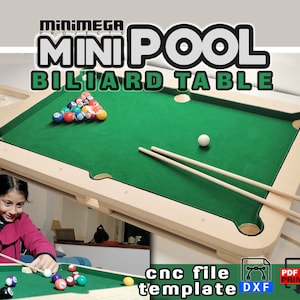 CNC BILIARD, pool table, cnc file, biliard plans, router game files, biliard for children, biliard for kids, DIY mini biliard, wood games