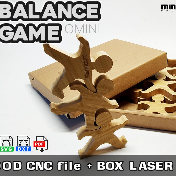 BALANCE GAME wood stacking, cnc cutting files, laser files, balance toy dxf cnc file, cnc wood game, balance toy cnc