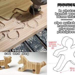 BALANCE GAME wood stacking, cnc cutting files, laser files, balance toy dxf cnc file, cnc wood game, balance toy cnc image 3