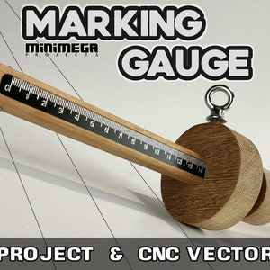 MARKING GAUGE ,cnc file, build plans, pdf printable template