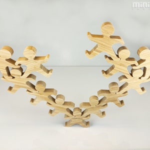 BALANCE GAME wood stacking, cnc cutting files, laser files, balance toy dxf cnc file, cnc wood game, balance toy cnc image 8