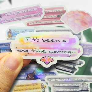 Eras Lyric Stickers Tour Collection (Waterproof Laptop Sticker, Shadow Box Decoration, Journal, Concert Souvenir, Memento, Keepsake)