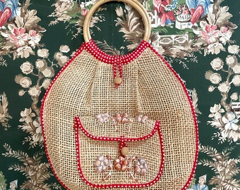 1960s Vintage Beach Bag