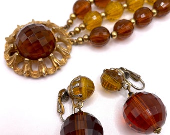 1950s Vintage Bracelet and Earring Set