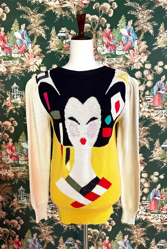 1980s/1990s Vintage Cotton Sweater by Bob Mackie K