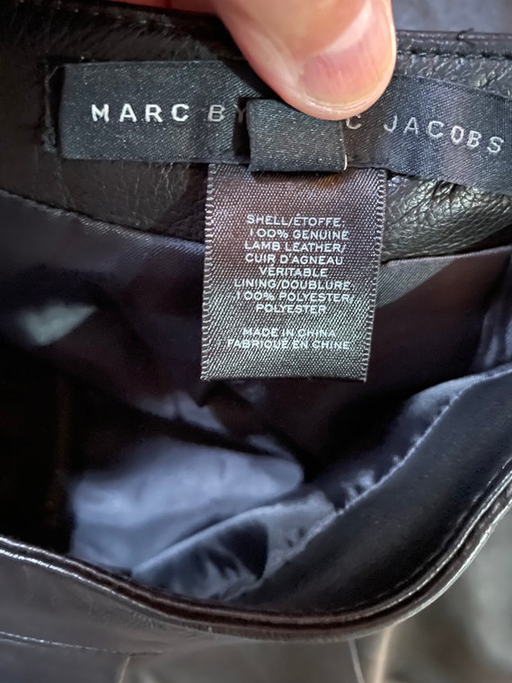 Y2K Vintage Marc by Marc Jacobs Black Leather Min… - image 10