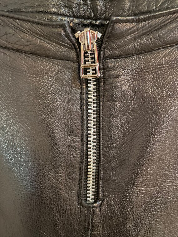 Y2K Vintage Leather Pants Gem