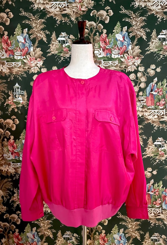 1980s Vintage Pink Top (XL)