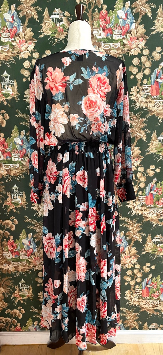 1990s Vintage Floral Maxidress (Large) - image 6