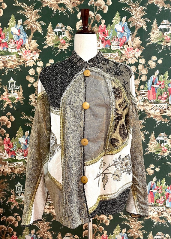 1990s Vintage Patchwork Jacket Made in India - image 1