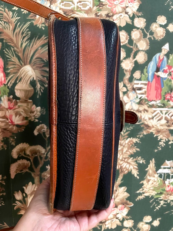 1990s Vintage Navy and Brown Dooney & Bourke Purs… - image 5